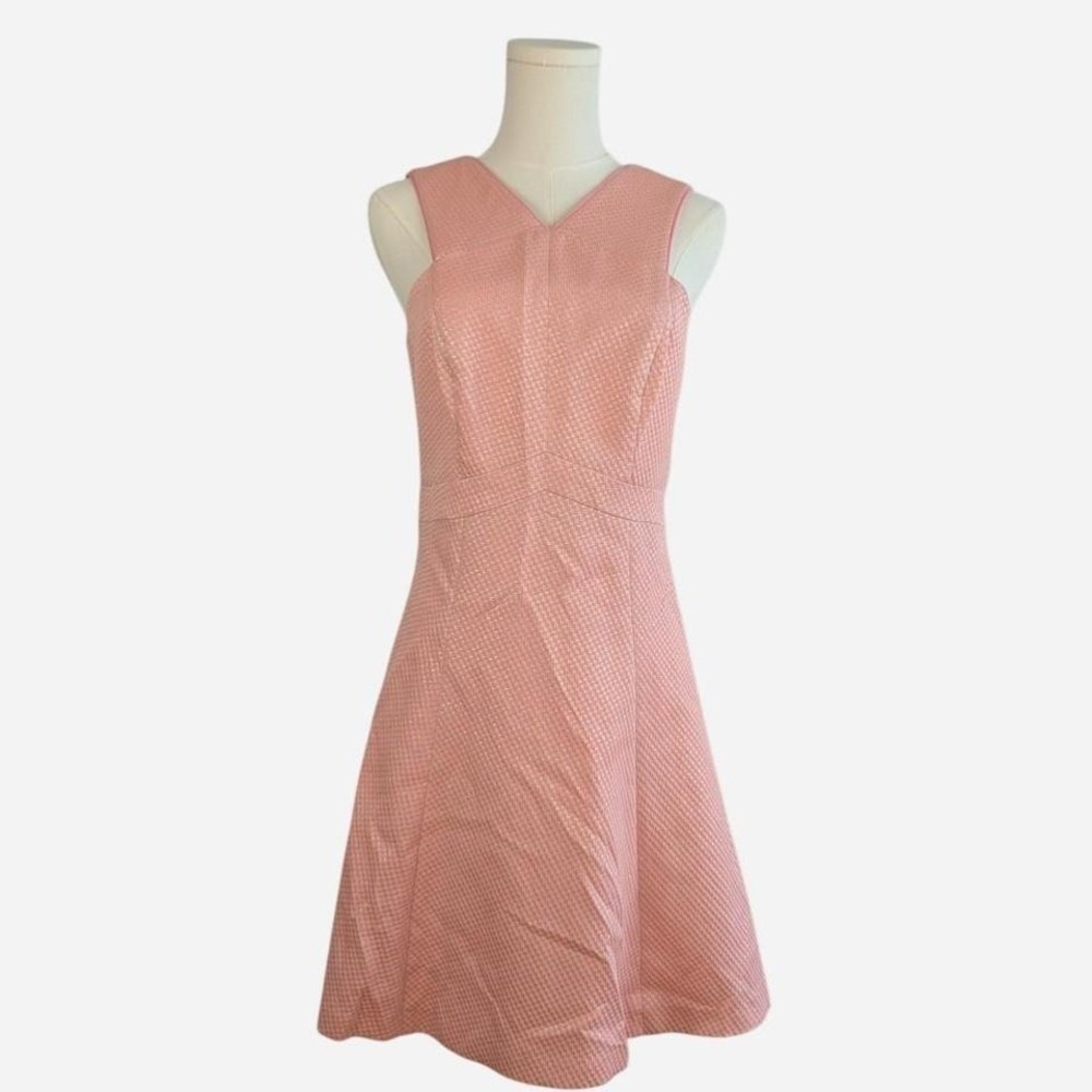 Shoshanna Junelle Blush Fit and Flare Cocktail Mini Dress Size 4 - Picture 3 of 10